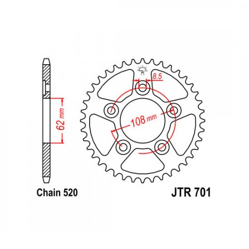 Pinion spate