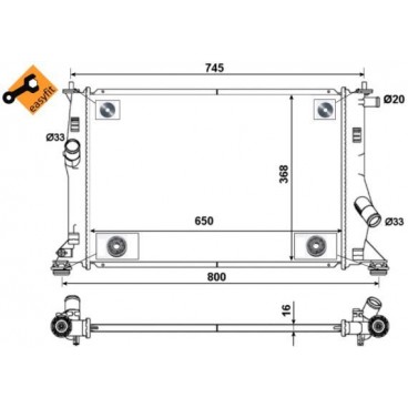 Radiator racire cu apa