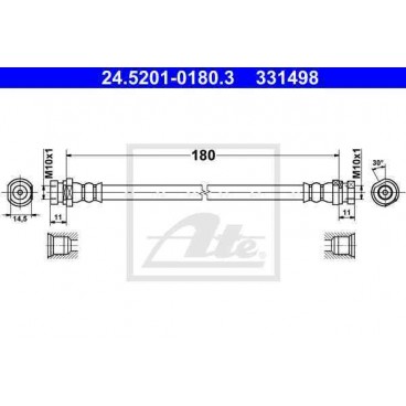 Furtun elastic frana