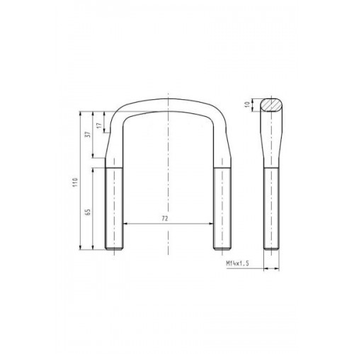 Leaf spring shackle