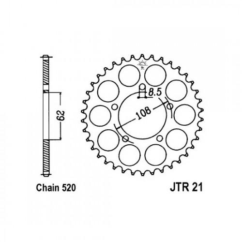 Pinion spate