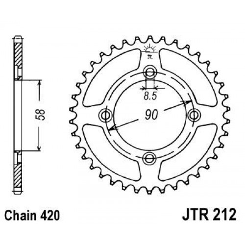 Pinion spate