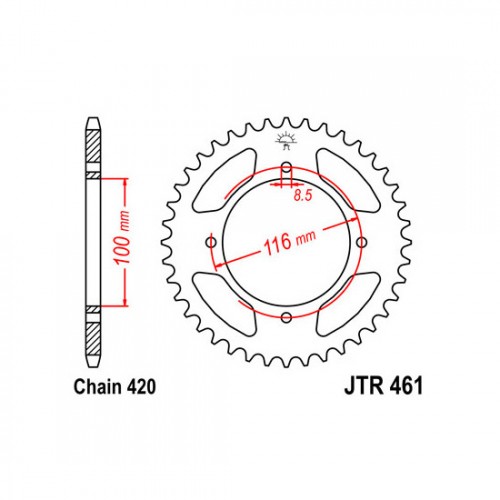 Pinion spate