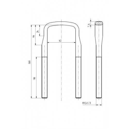 Leaf spring shackle