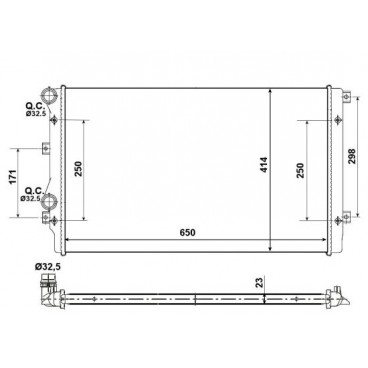Radiator racire cu apa