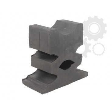 Leaf spring rubber cushion