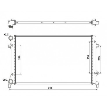 Radiator racire cu apa