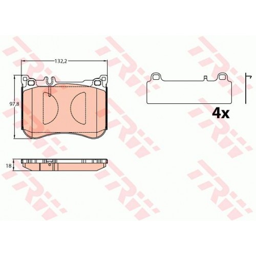 Set placute frana
