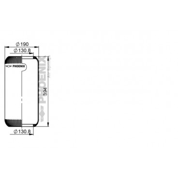 Perna aer suspensie pneumatica