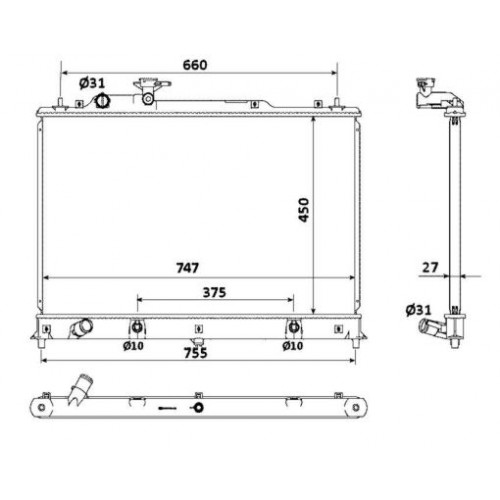 Radiator racire cu apa
