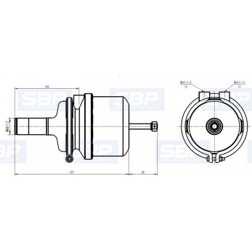Servo-motor frana