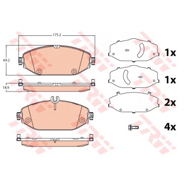 Set placute frana