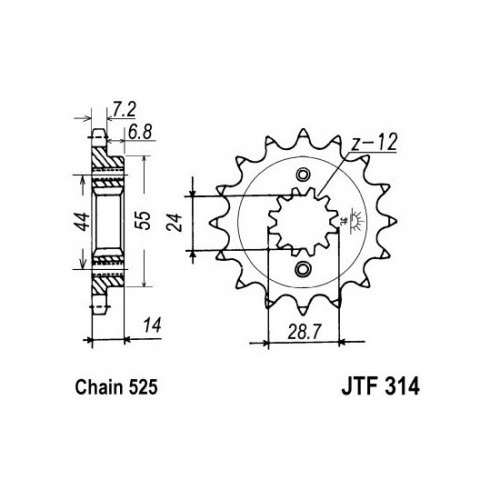 Pinion fata