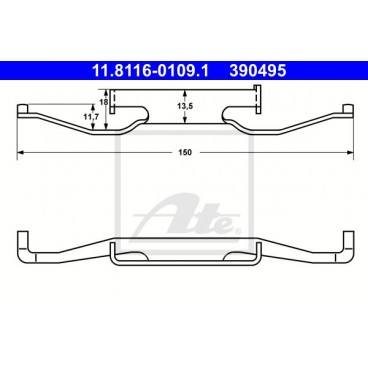 Kit de montaj placute frana