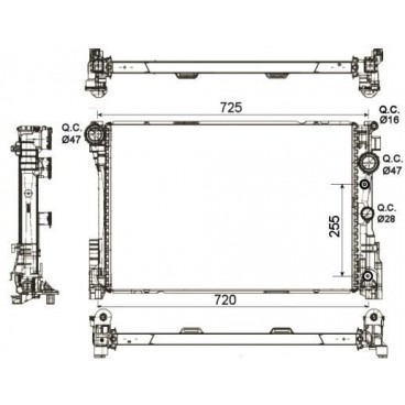 Radiator racire cu apa