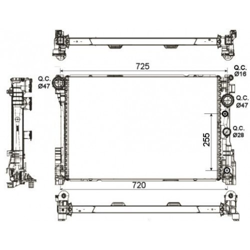 Radiator racire cu apa