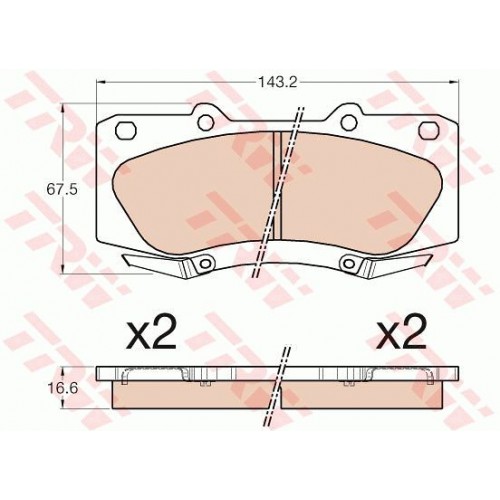 Set placute frana Set placute frana