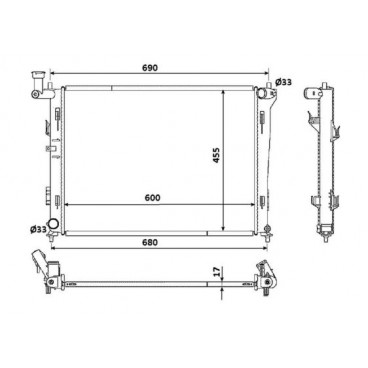 Radiator racire cu apa