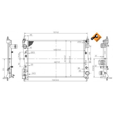 Radiator racire cu apa