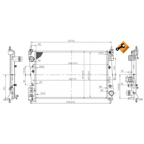 Radiator racire cu apa