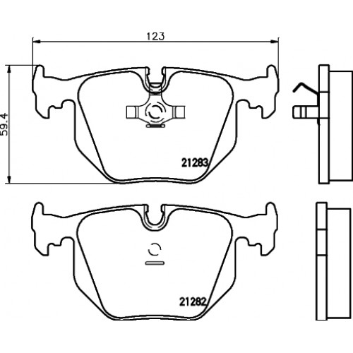Set placute frana