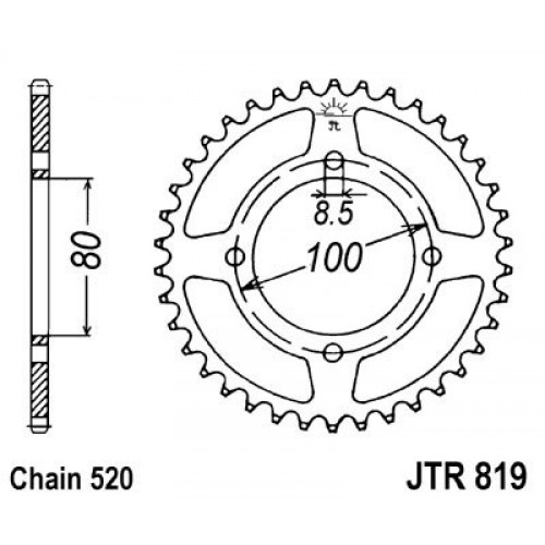 Pinion spate