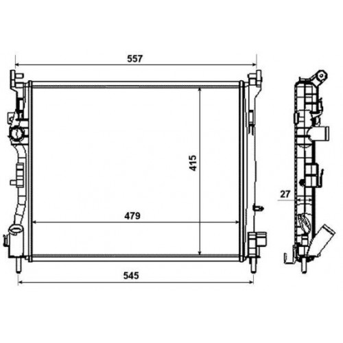 Radiator racire cu apa