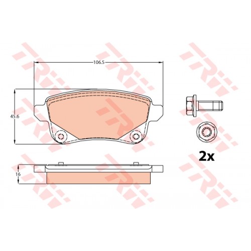 Set placute frana