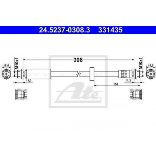 Furtun elastic frana