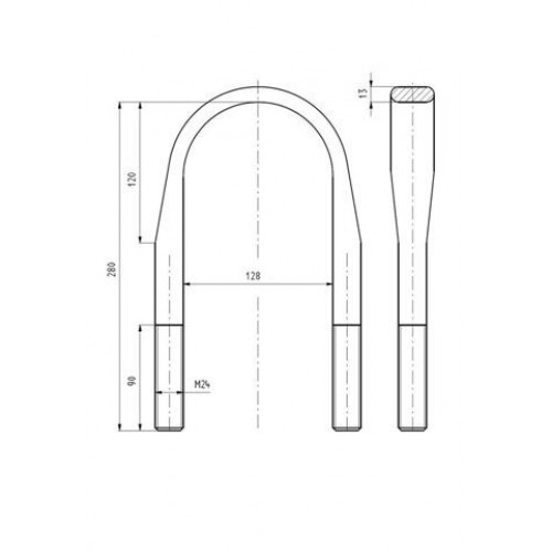 Leaf spring shackle