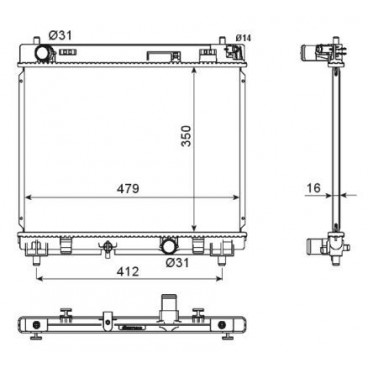 Radiator racire cu apa