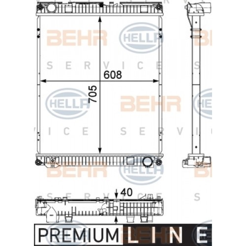 Radiator racire cu apa