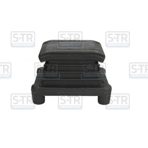 Leaf spring rubber cushion
