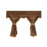 Perdele pentru camion MAN TGA & TGX F-Core XC13 Brown - Cabina XXL