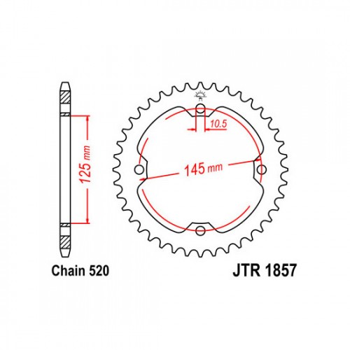 Pinion spate