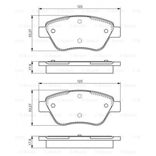 Set placute frana