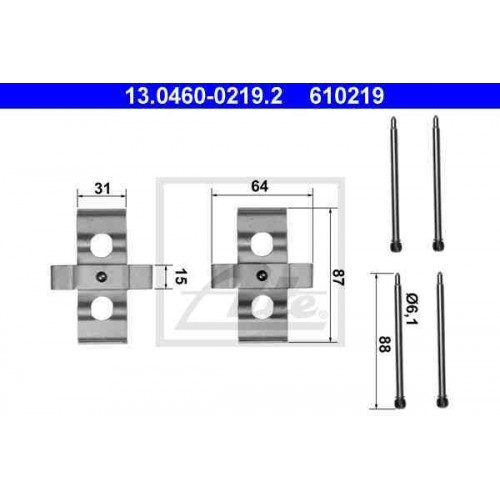 Kit de montaj placute frana Kit de montaj placute frana