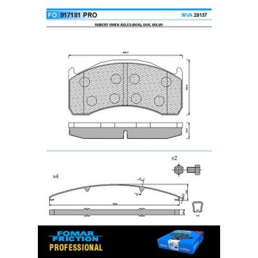Set placute frana