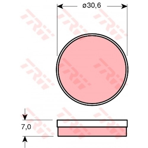Set placute frana