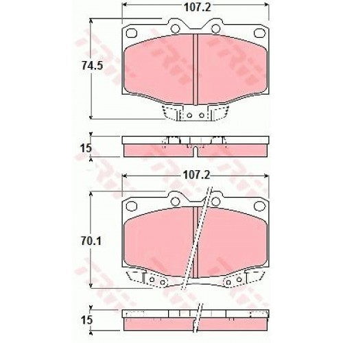 Set placute frana