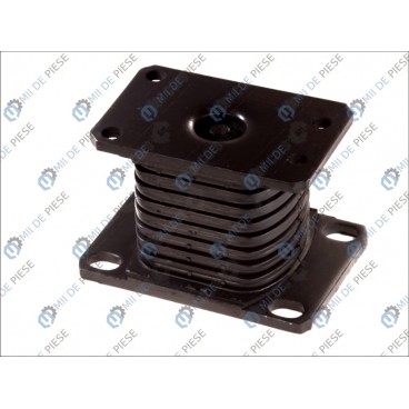 Leaf spring rubber cushion