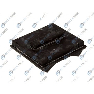 Leaf spring rubber cushion